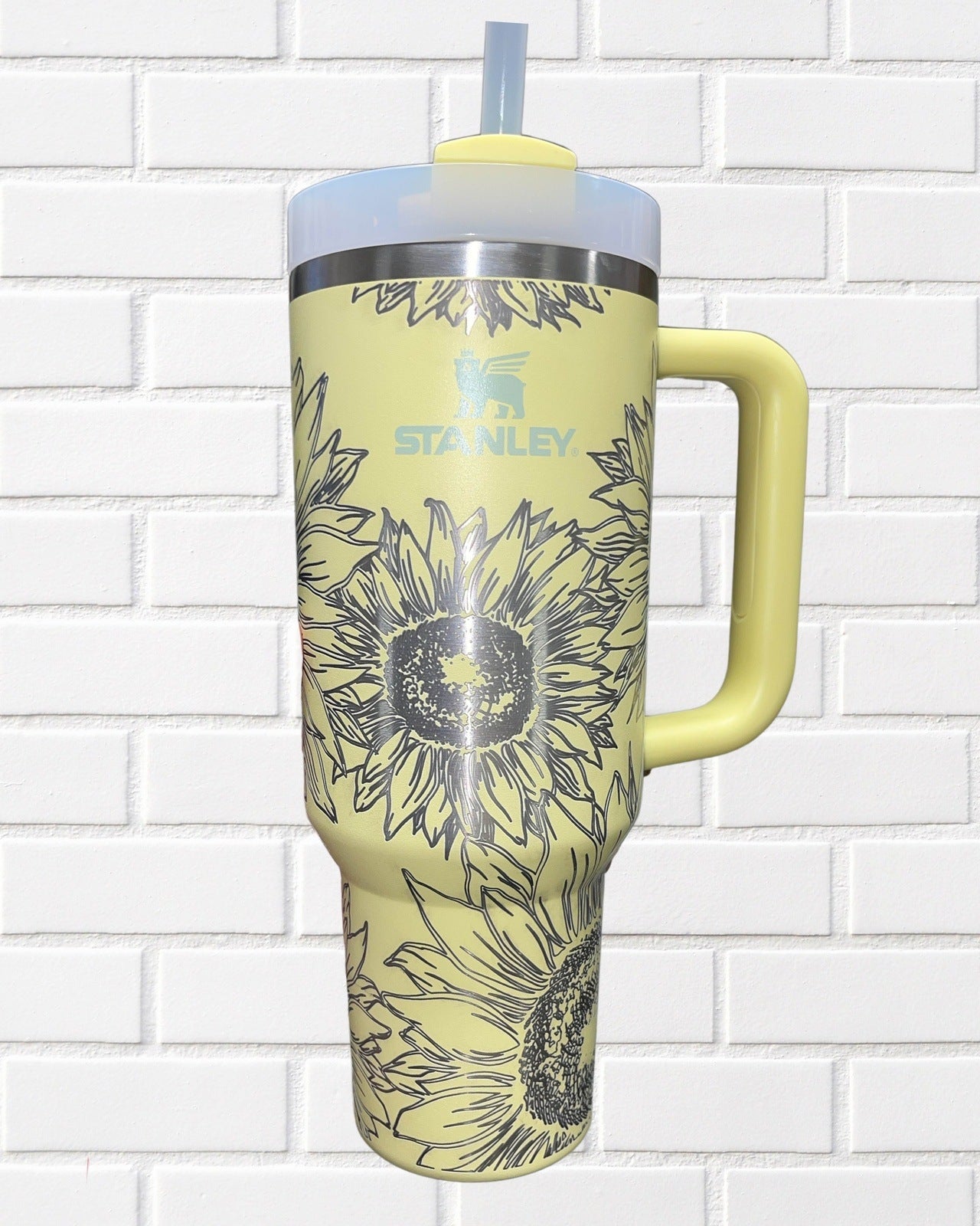 Sunflower Laser Engraved Full Wrap Tumbler