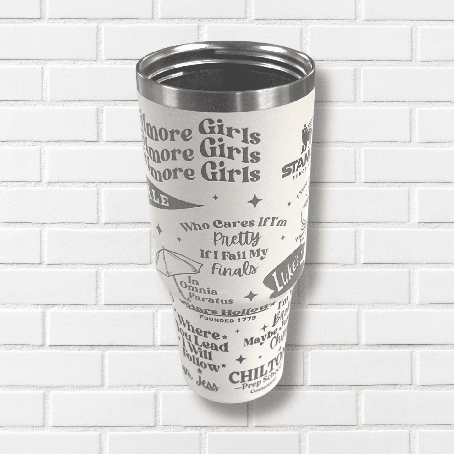 Gilmore Girls Inspired Laser Engraved Full Wrap Tumbler